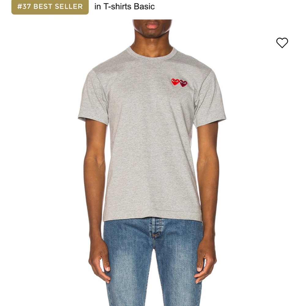 Comme des Garcons PLAY grey Tshirt